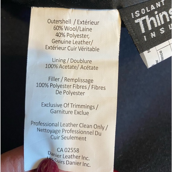 Danier Wool & Leather Jacket Sz.L - Picture 2 of 16